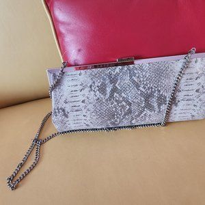 Women's snake skin python style handbag